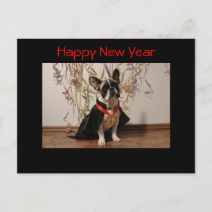 Cartes Pour Fêtes Annuelles Bouledogue français Nouvel An Bouledogue Français