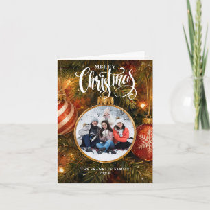 Cartes Pour Fêtes Annuelles Boules de Noël pour sapin traditionnel Photo