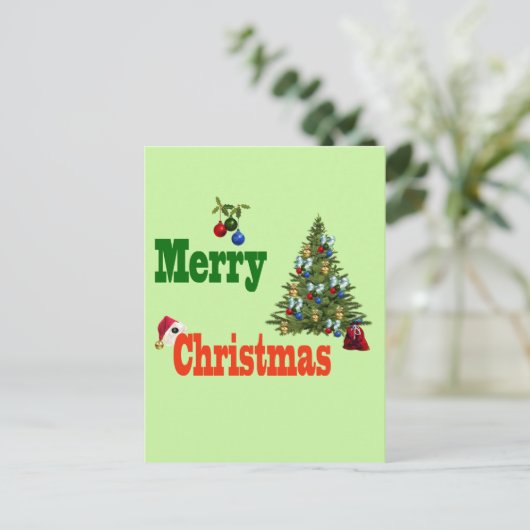 Cartes Pour Fêtes Annuelles Boules De Pelouse Arbre De Noël Et Stocker, (Debout devant)