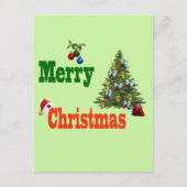 Cartes Pour Fêtes Annuelles Boules De Pelouse Arbre De Noël Et Stocker, (Devant)