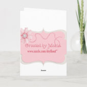 Cartes Pour Fêtes Annuelles Bouquet d'amour (Dos)