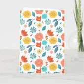 Cartes Pour Fêtes Annuelles Bouquet de Bunny Cute Pâques (Dos)