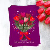 Cartes Pour Fêtes Annuelles Bouquet de coeurs pour la Saint-Valentin