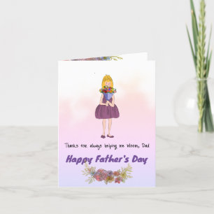 Cartes Pour Fêtes Annuelles Bouquet de la Fête des Pères : Amour en fleurs