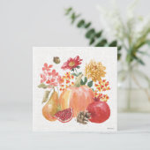 Cartes Pour Fêtes Annuelles Bouquet de récolte (Debout devant)