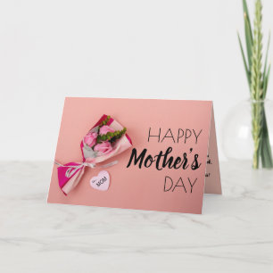Cartes Pour Fêtes Annuelles Bouquet de roses roses Photographie Fête des mères