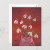 Cartes Pour Fêtes Annuelles Bouquet de snowdrops (Devant / Derrière)