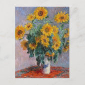 Cartes Pour Fêtes Annuelles Bouquet de tournesols - Monet (Devant)