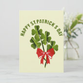 Cartes Pour Fêtes Annuelles Bouquet de Trèfle (Debout devant)