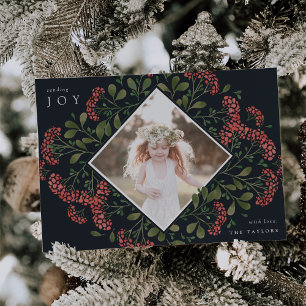 Cartes Pour Fêtes Annuelles Bouquet d'hiver   Aquarelle photo botanique