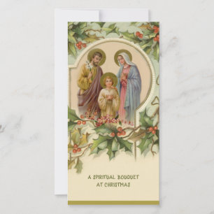 Cartes Pour Fêtes Annuelles Bouquet spirituel catholique prière religieux