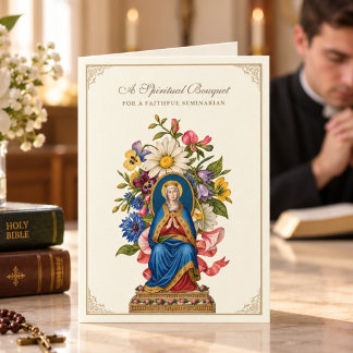 Cartes Pour Fêtes Annuelles Bouquet spirituel de prières pour séminariste cath