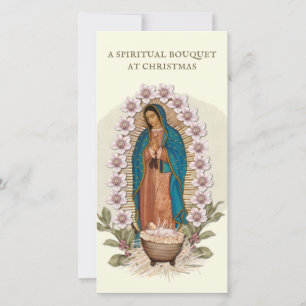 Cartes Pour Fêtes Annuelles Bouquet Spirituel Prière Catholique Guadalupe Sain