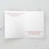 Cartes Pour Fêtes Annuelles Bourgogne Or Élégant Script Saint-Valentin (Intérieur)