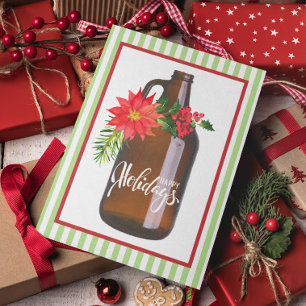 Cartes Pour Fêtes Annuelles Bouteille décorée pour les Fêtes