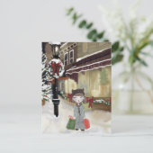 Cartes Pour Fêtes Annuelles Boutique de Noël pour filles (Debout devant)