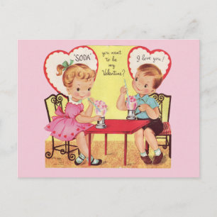 Cartes Pour Fêtes Annuelles Boutique vintage Soda Chérie Valentine