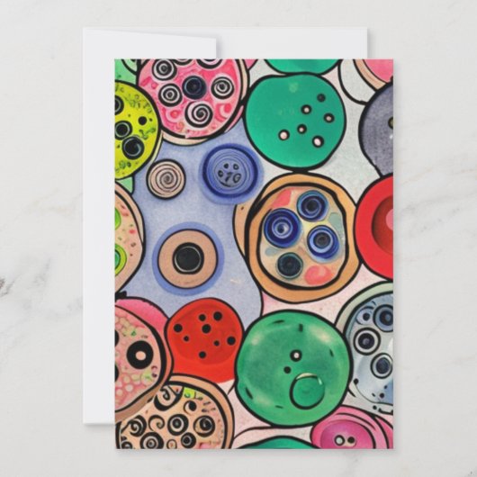 Cartes Pour Fêtes Annuelles Bouton (Devant)