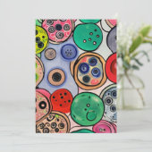 Cartes Pour Fêtes Annuelles Bouton (Debout devant)