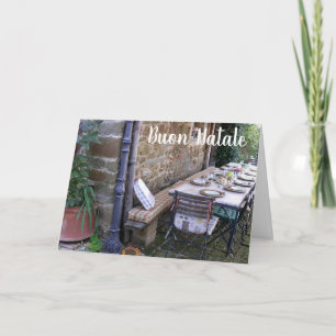 CARTES POUR FÊTES ANNUELLES BOUTON NATALE - NOËL ITALIEN