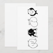 Cartes Pour Fêtes Annuelles Boutons Hamster (Devant / Derrière)