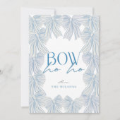 Cartes Pour Fêtes Annuelles Bow Ho Blue Bows Noël (Devant)