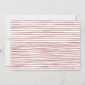 Cartes Pour Fêtes Annuelles Bow lunaire | Rouge Ribbon Noël (Dos)