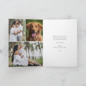 Cartes Pour Fêtes Annuelles Bow moderne | Noël photo minime simple (Intérieur)