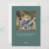 Cartes Pour Fêtes Annuelles Bow moderne | Simple minimum 3 photo (Dos)