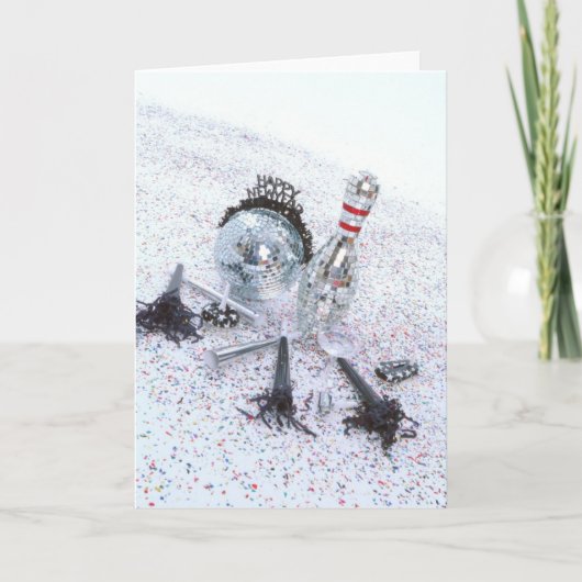 Cartes Pour Fêtes Annuelles Bowling_Nouvel_Année (Devant)