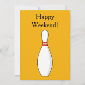 Cartes Pour Fêtes Annuelles Bowling Skittle Personnaliser (Devant)