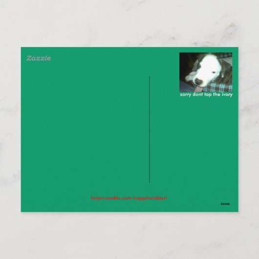 CARTES POUR FÊTES ANNUELLES BOXE MATILDAS WAITIN SUR PÈRE NOËL (Dos)