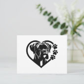 Cartes Pour Fêtes Annuelles Boxer (Debout devant)