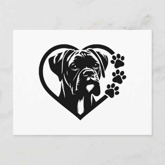 Cartes Pour Fêtes Annuelles Boxer (Devant)