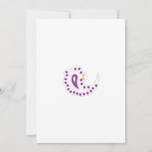 Cartes Pour Fêtes Annuelles Bracelet avec un coeur Style, Aubergine légère