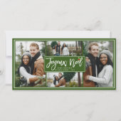 Cartes Pour Fêtes Annuelles Bracelet Noël Joyeux Noel Script Simple 4 Photo (Devant)