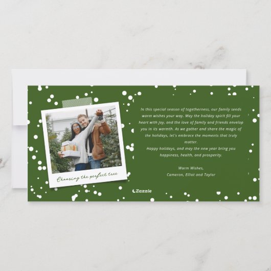 Cartes Pour Fêtes Annuelles Bracelet Noël Joyeux Noel Script Simple 4 Photo (Dos)