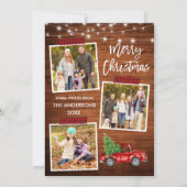 Cartes Pour Fêtes Annuelles Bracelet Script Plaid Craft Bande Camion Lumières  (Devant)