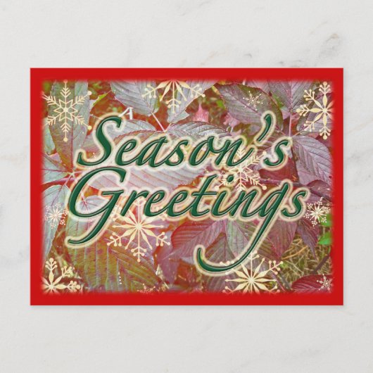 Cartes Pour Fêtes Annuelles Brambles d'automne Articles de la saison des fêtes (Devant)