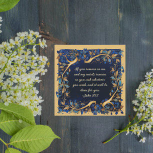 Cartes Pour Fêtes Annuelles Branche d'arbre de verset biblique personnalisable