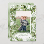 Cartes Pour Fêtes Annuelles Branches de l'arbre de Noël (Devant / Derrière)