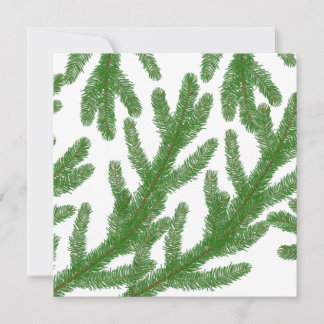 Cartes Pour Fêtes Annuelles branches de sapin de Noël