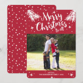 Cartes Pour Fêtes Annuelles Branches modernes Photo (Devant / Derrière)