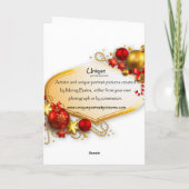 Cartes Pour Fêtes Annuelles Brandi & Père Noël (Dos)