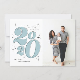 Cartes Pour Fêtes Annuelles Bravo à la nouvelle année audacieuse typographie 2