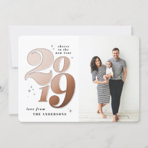 Cartes Pour Fêtes Annuelles Bravo pour la nouvelle année bronze 2019 photo vac