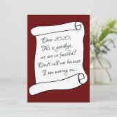 Cartes Pour Fêtes Annuelles Breaking up with 2020 Funny Joyeuses Fêtes (Debout devant)