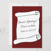 Cartes Pour Fêtes Annuelles Breaking up with 2020 Funny Joyeuses Fêtes (Dos)