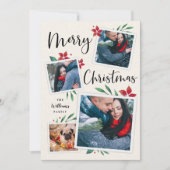 Cartes Pour Fêtes Annuelles Bright Boughs | Collage photo multiple Noël (Devant)