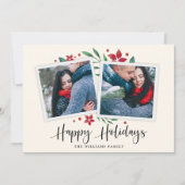 Cartes Pour Fêtes Annuelles Bright Boughs | Holiday photo (Devant)